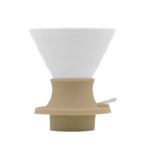 Hario V60 Ceramic Immersion Coffee Dripper SWITCH 02 in Jasmine White