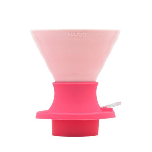 Hario V60 Ceramic Immersion Coffee Dripper SWITCH 02 in Rosa bacca