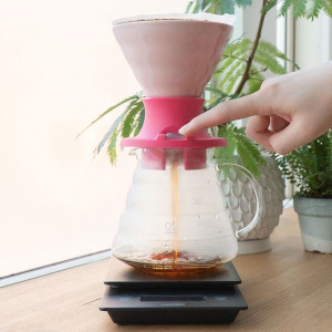 Hario V60 Ceramic Immersion Coffee Dripper SWITCH 02 Berry pink