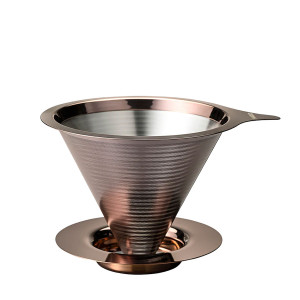 Hario V60 Double Mesh Metal Dripper 02 - Rose Gold