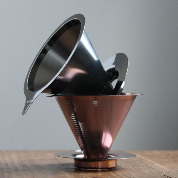 Hario V60 Double Mesh Metal Dripper 02 - Rose Gold