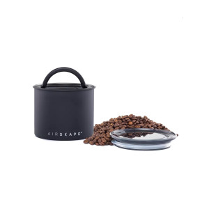 Airscape Metal Box - Airtight steel container for storing coffee and other foods.