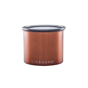 Airscape Metal Box - Airtight steel container for storing coffee and other foods.