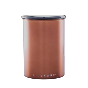 Airscape Metal Box - Airtight steel container for storing coffee and other foods.