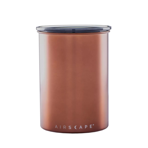 Airscape Metal Box - Airtight steel container for storing coffee and other foods.