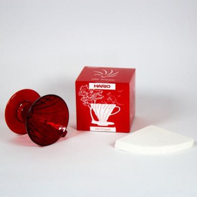 Hario V60 Coffee Dripper 02 Red Desert per caffè filtro pour over