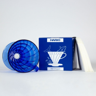 Hario V60 Coffee Dripper 02 Ocean Blue pour-over coffee brewer