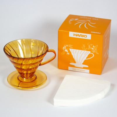 Hario V60 Coffee Dripper 02 – Koi Orange Edition | 360Caffe Shop