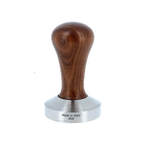 Class tamper, walnut with stainless steel base D.58mm flat bottom